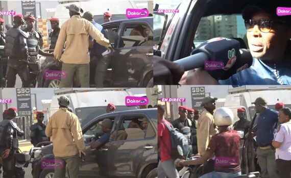 Barthélémy bloqué chez Sonko par les forces de l’ordre, regardez sa réaction !!!
