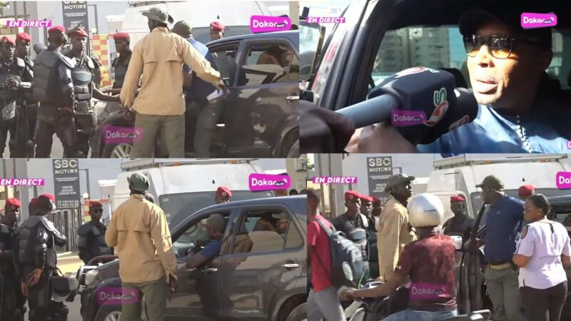 Barthélémy bloqué chez Sonko par les forces de l’ordre, regardez sa réaction !!!