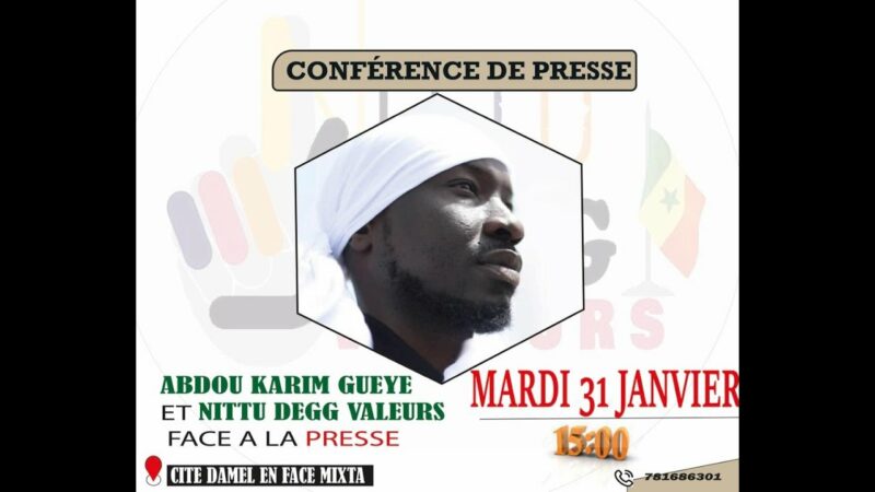 [Vidéo] Suivez le point de presse de Karim Xrum Xax