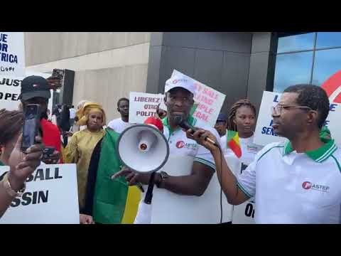 Des militants de Pastef devant CNN aux États-Unis pour vilipender Macky Sall