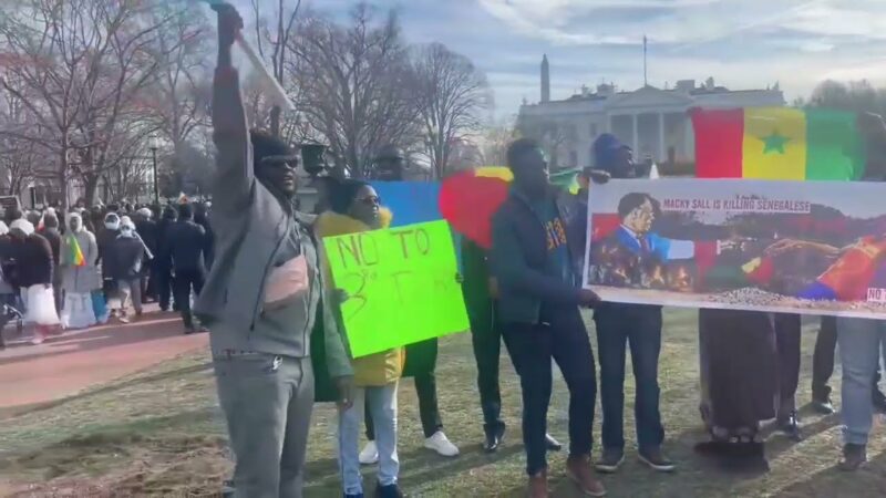 Etats-Unis : Des Sénégalais vilipendent Macky Sall devant la Maison Blanche. Regardez ! Etats-Unis : Des Sénégalais vilipendent Macky Sall devant la Maison Blanche. Regardez !