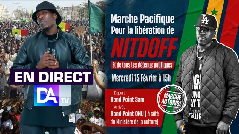 ‪[DIRECT – DAKAR ]Marche Pacifique pour la libération de NITDOF, avec Ousmane Sonko et Cie ‬…–