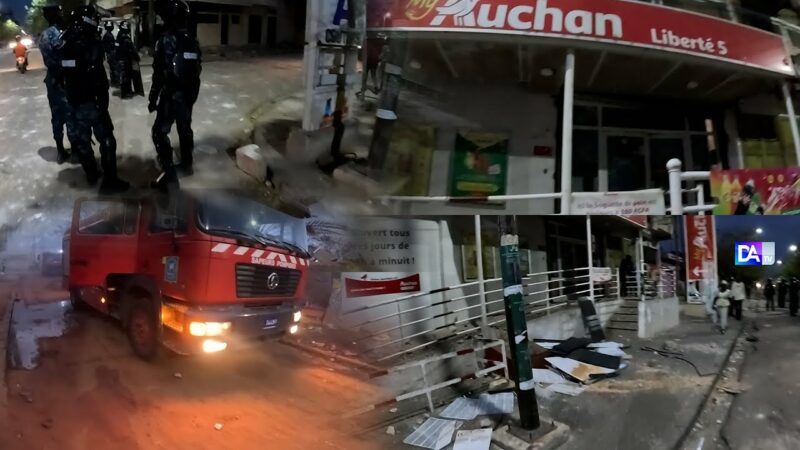 Le magasin Auchan de Liberté 5 complètement calciné (vidéo)