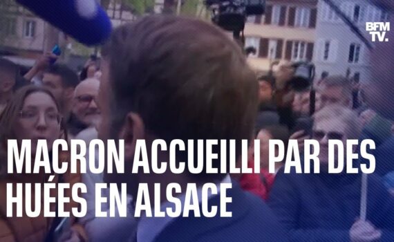 [Vidéo] Macron hué lors d’un bain de foule en Alsace