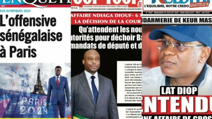 La Revue de Presse de Fatou Thiam Ngom du Samedi 24 juillet 2024 (wolof)