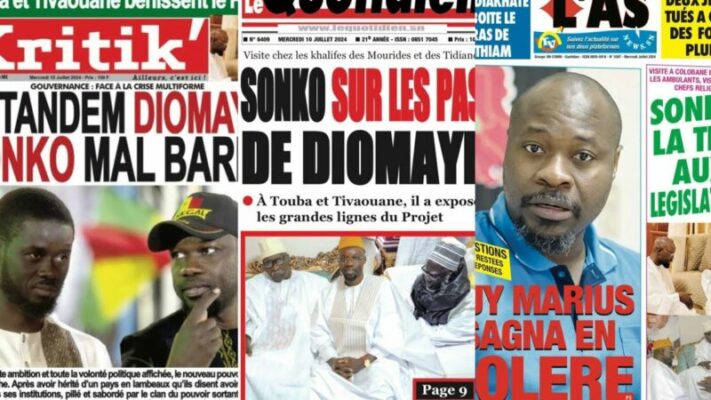 La Revue de Presse de Fatou Thiam Ngom du Mercredi 10 juillet 2024 (wolof)