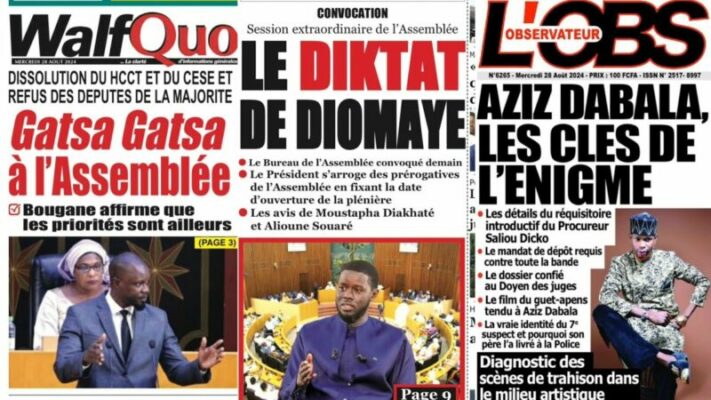 La Revue de Presse de Fatou Thiam Ngom du Mercredi 28 Aout 2024 (wolof)