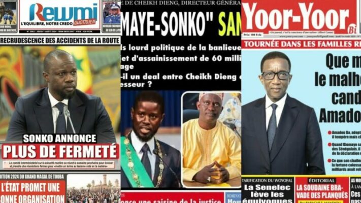 La Revue de Presse de Fatou Thiam Ngom du Jeudi 01 Aout 2024 (wolof)