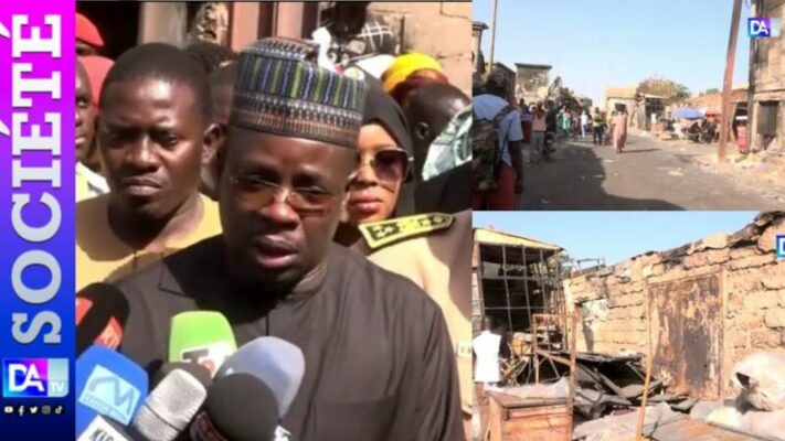 Incendie au marché central de Thiès:  » Des actes importants seront pris pour apporter les réponses idoines[…]Loufi amone dootoufi amati »( Birame Souleye DIOP)