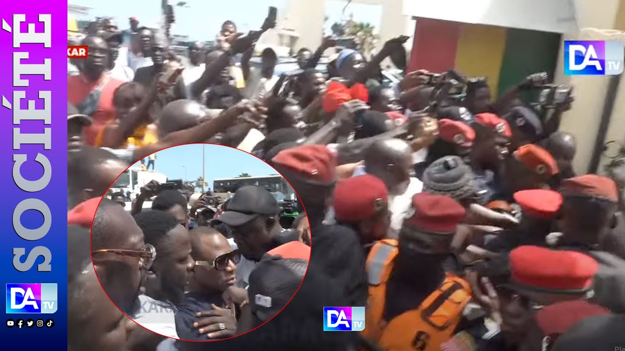 Vidéo : Badara Gadiaga se présente à la Division de la cybercriminalité sous forte affluence