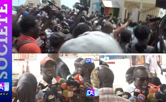 Convocation de Badara Gadiaga à la DSC : Ses soutiens envahissent les locaux et dénoncent une justice à deux vitesses Convocation de Badara Gadiaga à la DSC : Ses soutiens envahissent les locaux et dénoncent une justice à deux vitesses